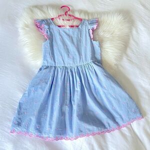 GAP little girls eyelet ruffled dress